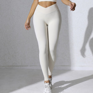 Women's peach hip lifting yoga pants in various colors and sizes