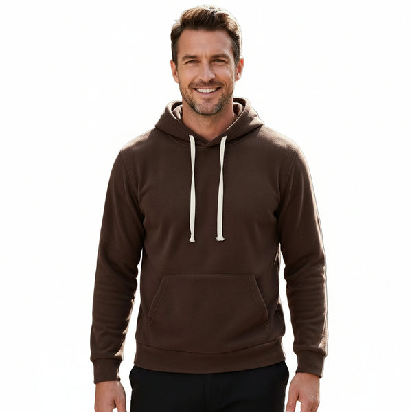 Men's casual loose fit hoodie available in multiple colors with pockets