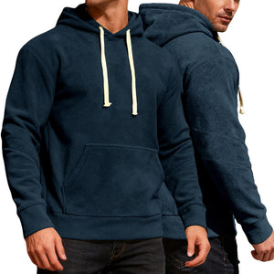 Men's casual loose fit hoodie available in multiple colors with pockets