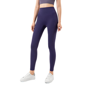 Women's high-waisted black performance yoga leggings