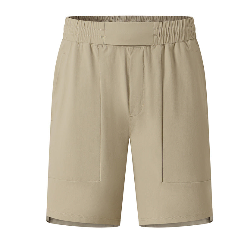 Men's quick-dry ice silk summer shorts in various colors for fitness and running