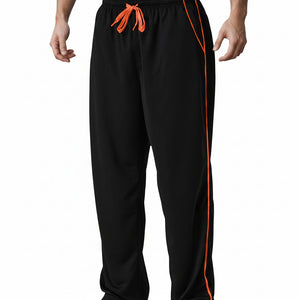Men's loose black bamboo fiber sports jogging pants in various colors