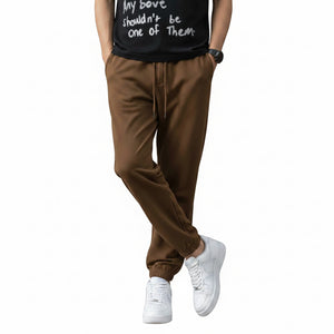 Men's high elasticity anti-wrinkle casual pants in tapered fit