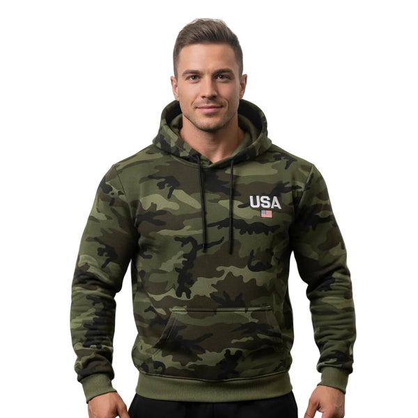 MEN'S THICKER CASUAL CAMO HOODIE