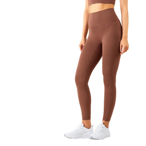 Women's high-waisted black performance yoga leggings