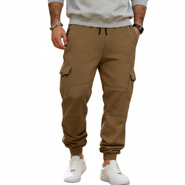 MEN'S PATCHWORK MULTI-POCKET CARGO PANTS