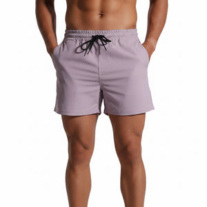 Men's sporty casual fitness drawstring shorts in various colors