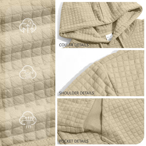 Men's elastic jacquard hooded long-sleeve sweatshirt in various colors