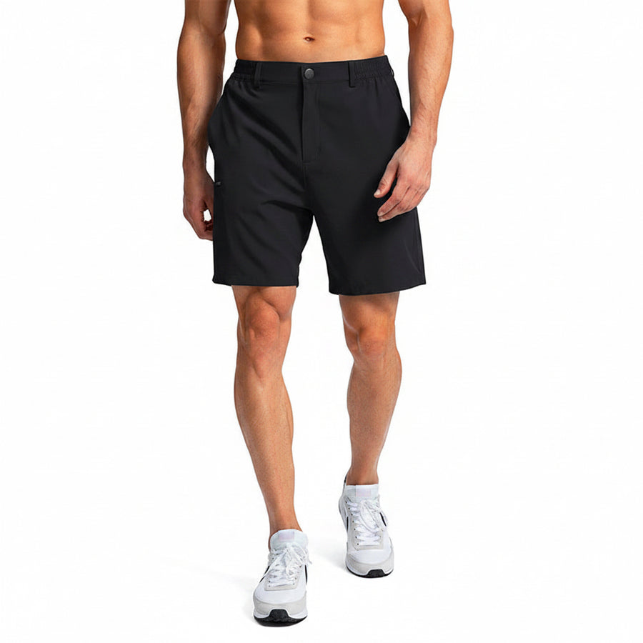 Men's outdoor sports shorts with multiple pockets in various colors