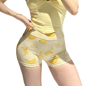 Women's high waist sports and fitness yoga shorts in various colors