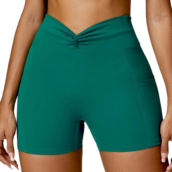 NUDE FEEL TIGHT YOGA SHORTS FOR WOMEN