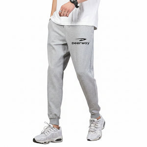 Men's loose fit cotton sweatpants with elastic waistband in various colors