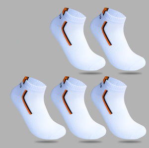 Men's low cut pure cotton boat socks in various colors