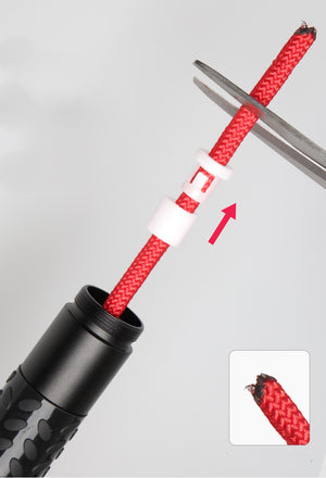 Professional double-bearing skipping rope with metal and silicone handles
