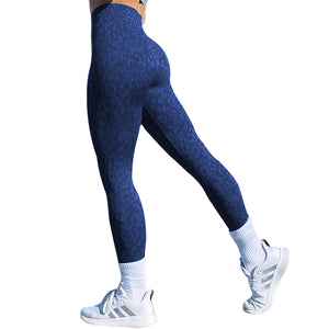 Women's push up butt leggings in various camo and leopard print colors