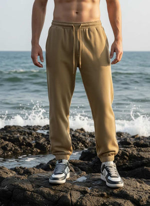 Men's high elasticity anti-wrinkle casual pants in tapered fit