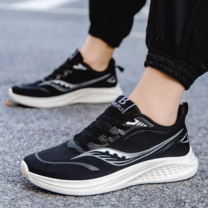 Breathable lightweight running shoes with soft soles in various colors