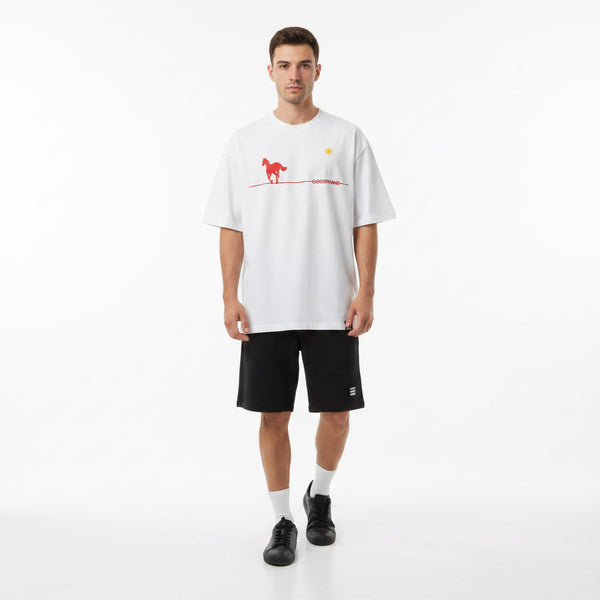 WARHORSE PRINT CASUAL SHORT-SLEEVE T-SHIRT