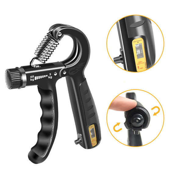 ADJUSTABLE COUNTING GRIPPER FINGER EXERCISER
