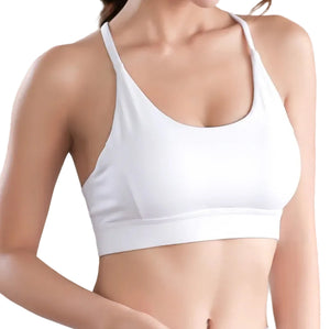 Back mesh triangle push up sports bra in various colors