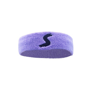 Cotton fitness headband available in red, black, blue, and yellow colors