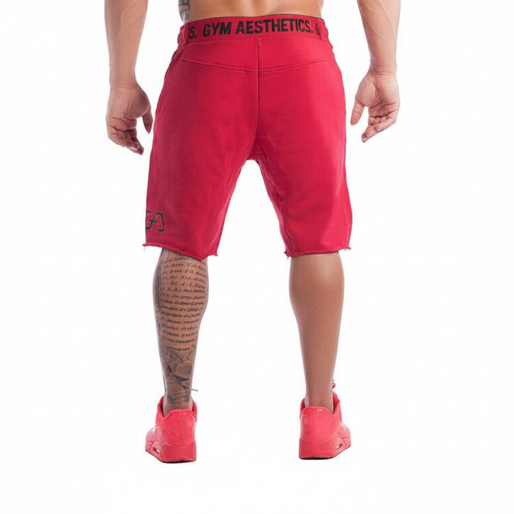 Slim five-point stretch running shorts for men in multiple colors
