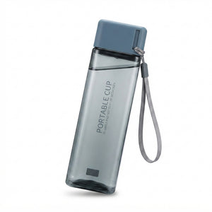 CREATIVE SQUARE TRANSPARENT SPORTS WATER BOTTLE 550ML
