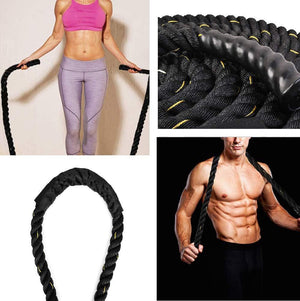Heavy-duty triple-strand fitness jump rope in various sizes