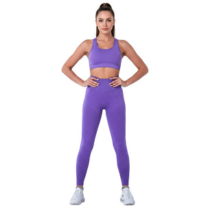 Plaid high-waist seamless gym leggings in multiple colors