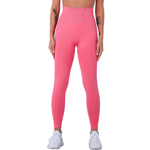 Plaid high-waist seamless gym leggings in multiple colors