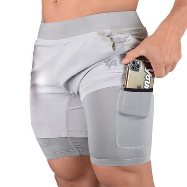 QUICK-DRYING DOUBLE LAYER MEN'S SHORTS