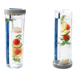 PORTABLE FRUIT INFUSER WATER BOTTLE WITH FLIP LID