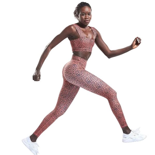 WOMEN'S HIGH WAIST LEOPARD PRINT LEGGINGS