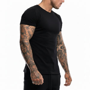 Men's breathable short-sleeved running t-shirt in various colors