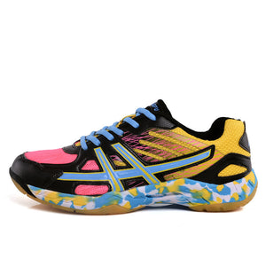 Lightweight colorful tennis and badminton shoes in multiple colors