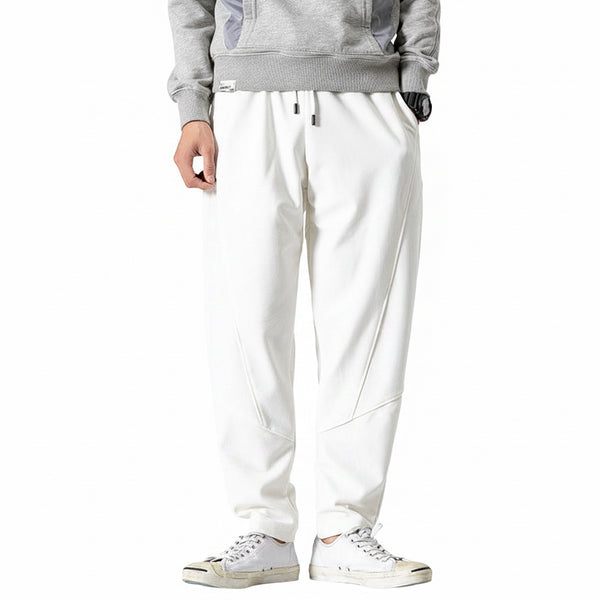 Men's slim fit harem casual pants with belt in various colors