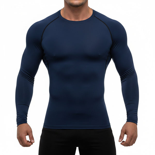 MEN'S LONG-SLEEVE FITNESS COMPRESSION SHIRT