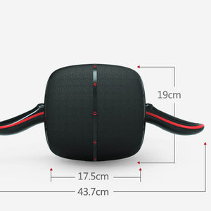 Home abdomen recuperation and fitness wheel in black and red colors