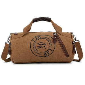 Canvas large-capacity portable travel shoulder bag in various colors