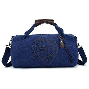 Canvas large-capacity portable travel shoulder bag in various colors