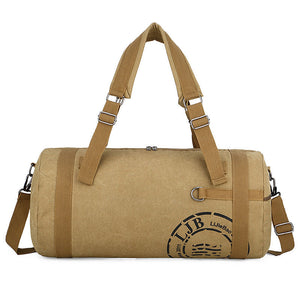 Canvas large-capacity portable travel shoulder bag in various colors