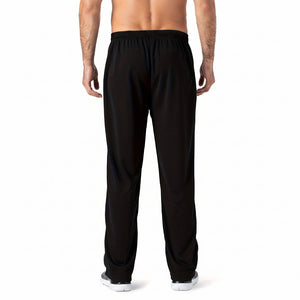 Men's loose black bamboo fiber sports jogging pants in various colors
