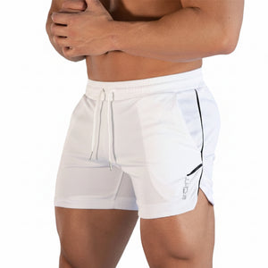 Men's fitness bodybuilding shorts available in various colors and sizes