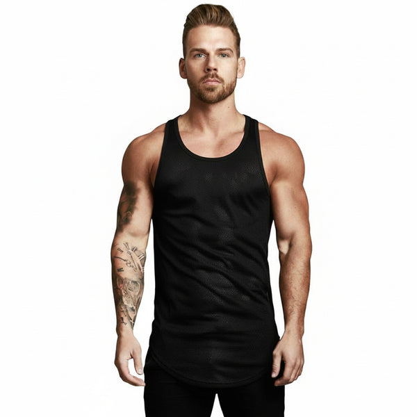 MEN'S POLYESTER SPORTS TANK TOP