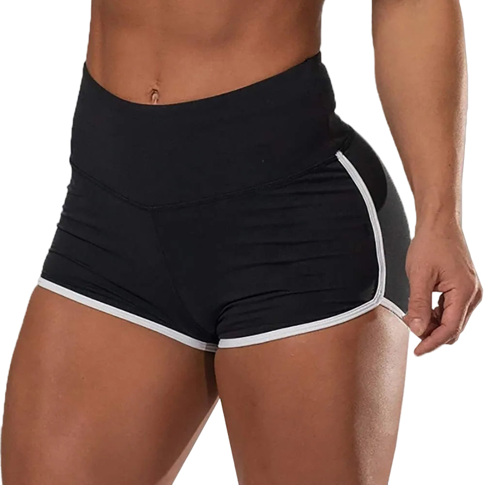 Plus size women high waist hip lifting workout shorts in various colors