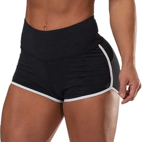 WOMEN PLUS SIZE HIGH WAIST HIP LIFTING WORKOUT SHORTS