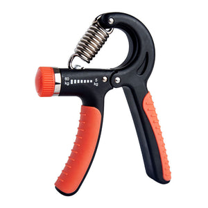 Adjustable counting gripper finger exerciser with black and red options
