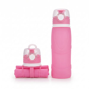 SILICONE FOLDING TRAVEL WATER BOTTLE
