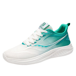 Breathable lightweight running shoes with soft soles in various colors