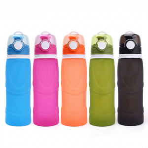 SILICONE FOLDING TRAVEL WATER BOTTLE